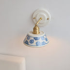 Porcelain Indigo Wall Lamp