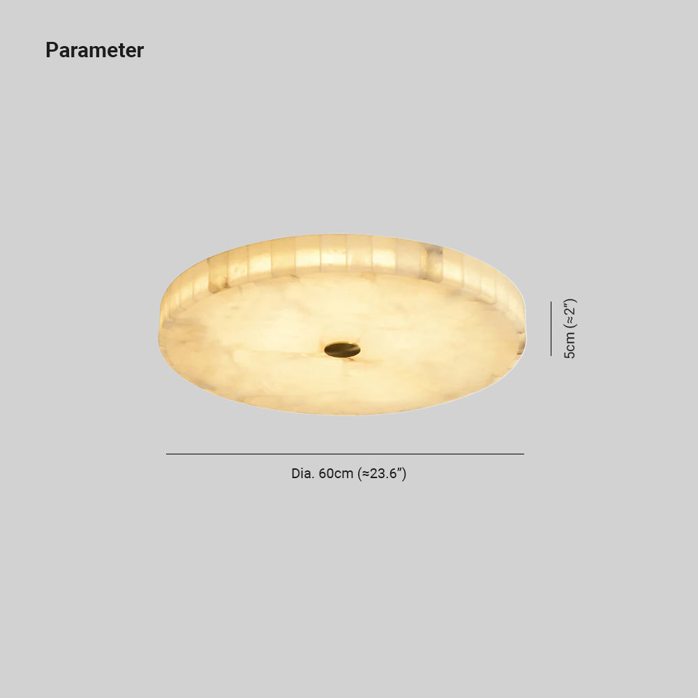 Delya Alabaster LED Round Ceiling Light