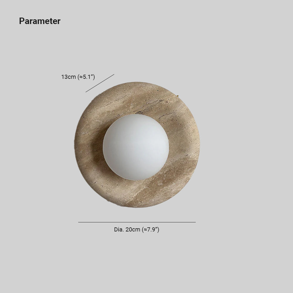 Hako Indoor Wall Lamp in Marble