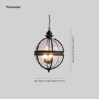 Edward Retro Pendant Light Glass