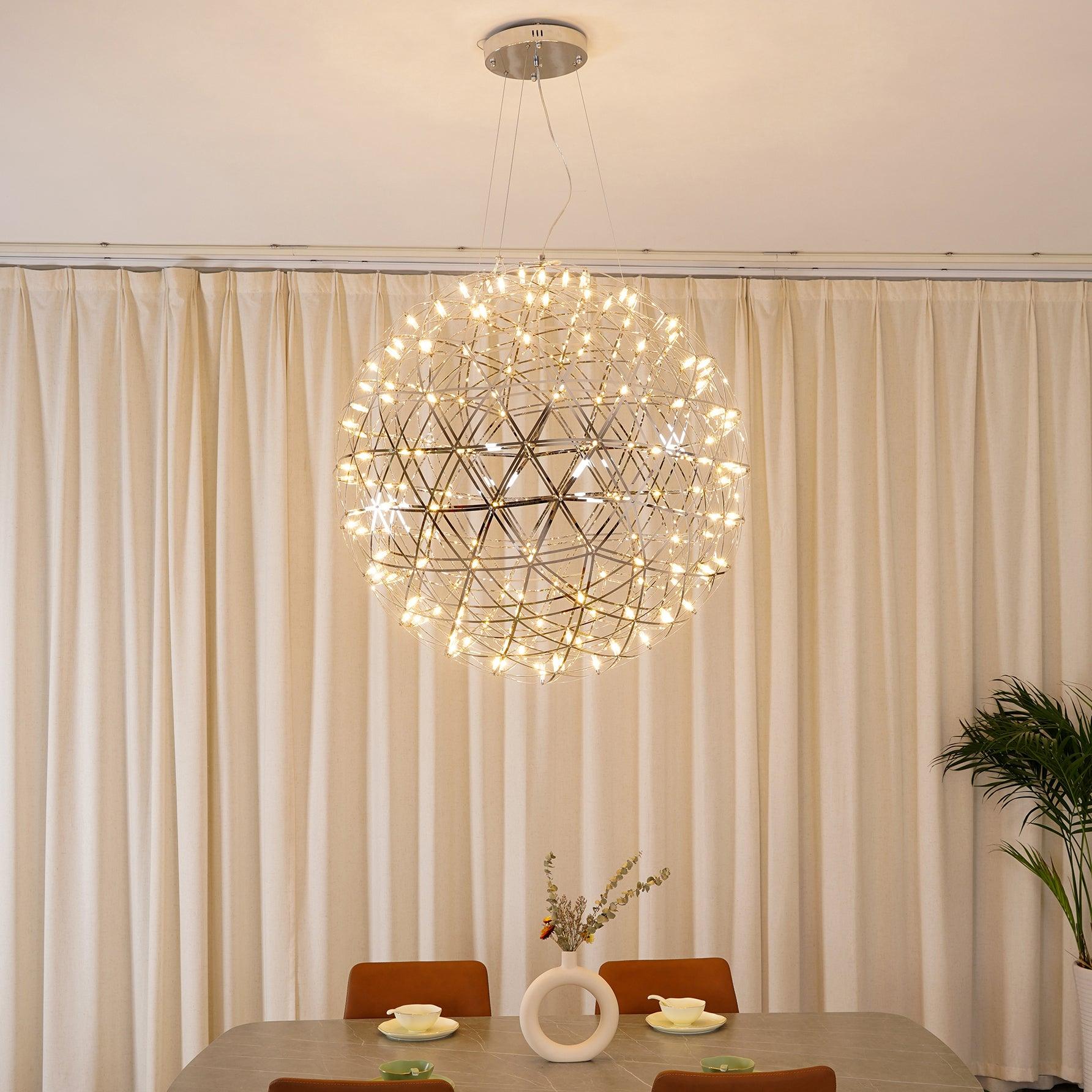 Ivthayra Luxury Postmodern Golden Ball Suspension