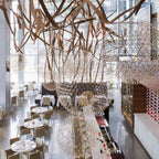 Ivthayra Luxury Postmodern Golden Ball Suspension