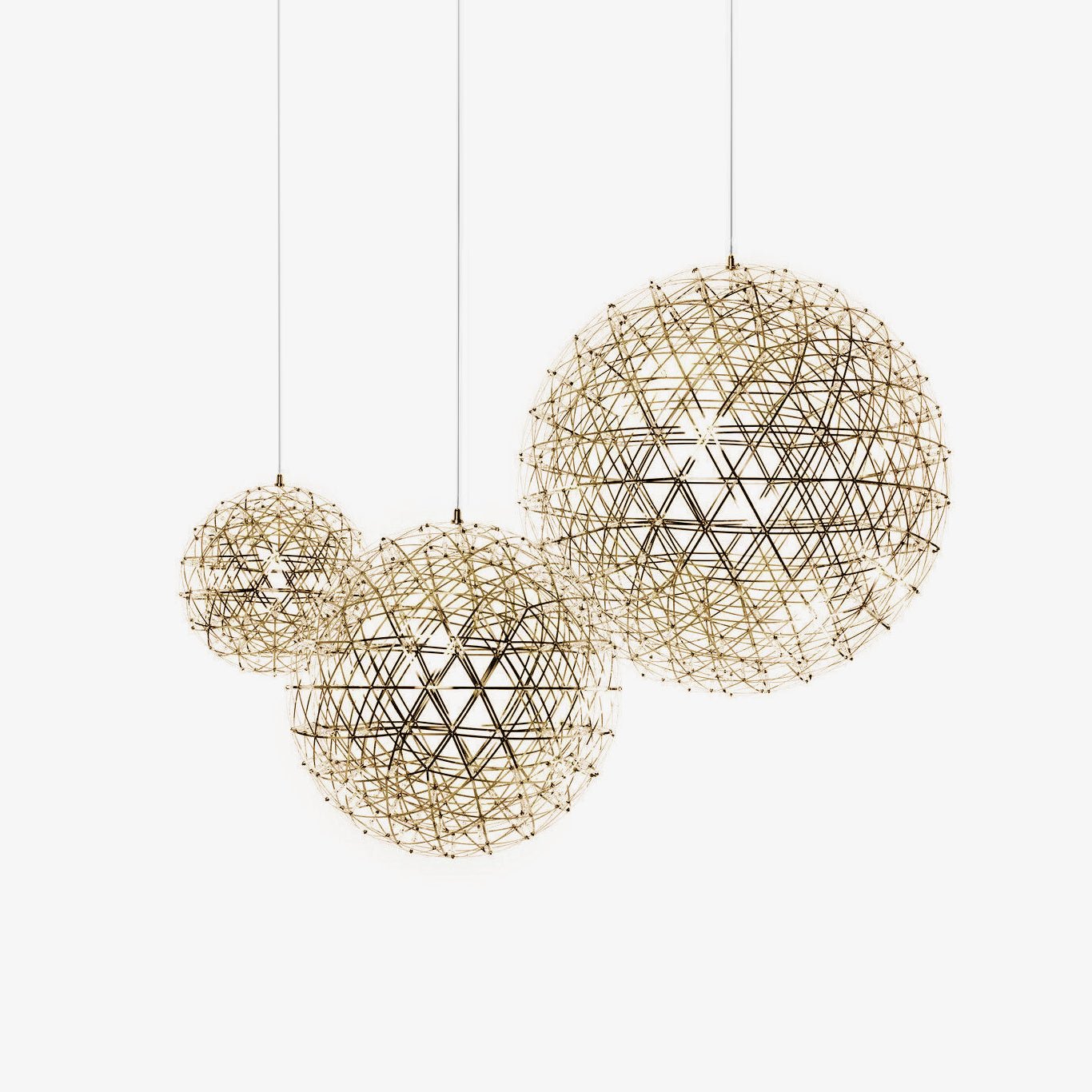 Ivthayra Luxury Postmodern Golden Ball Suspension