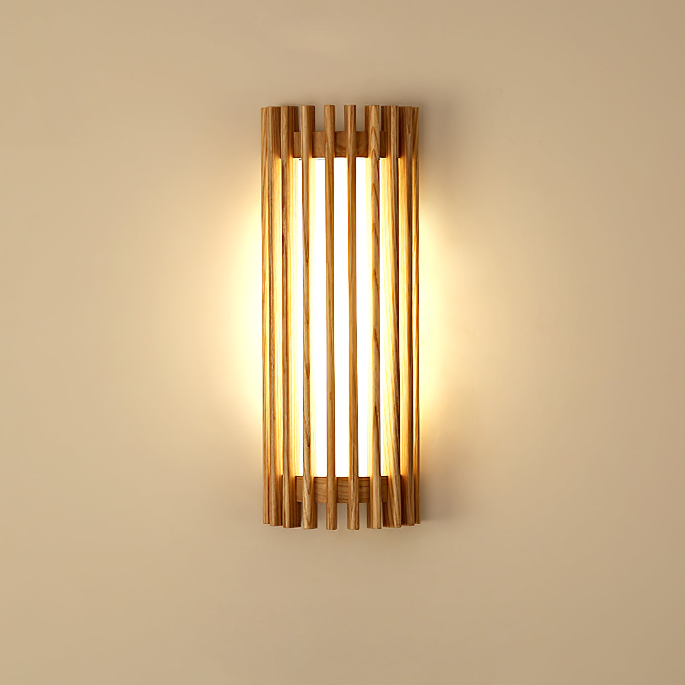 Neyra Wall Lamp for Indoor Use Made of Walnut