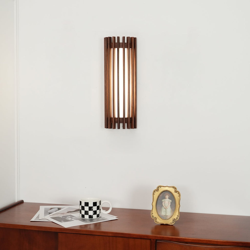 Neyra Walnut Indoor Wall Lamp