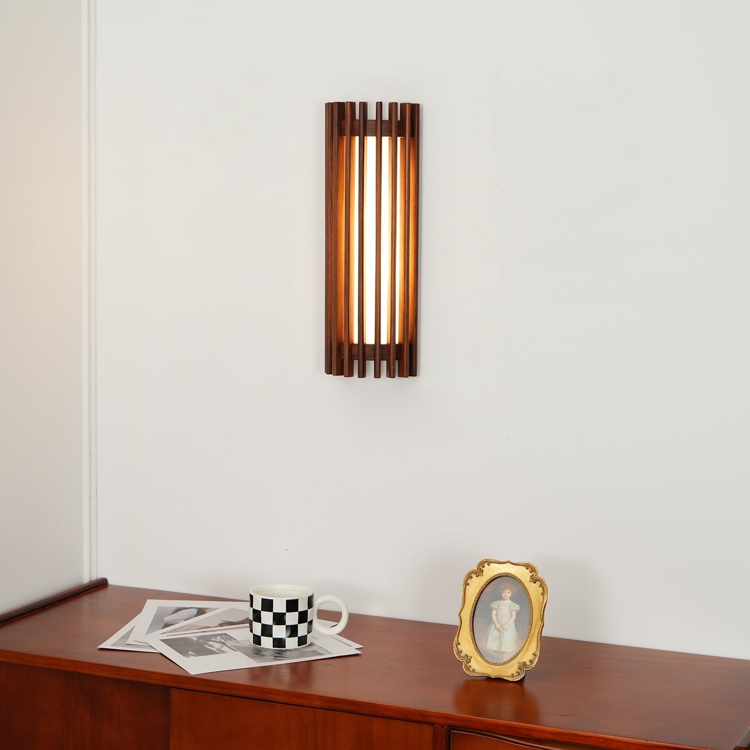 Neyra Walnut Indoor Wall Lamp