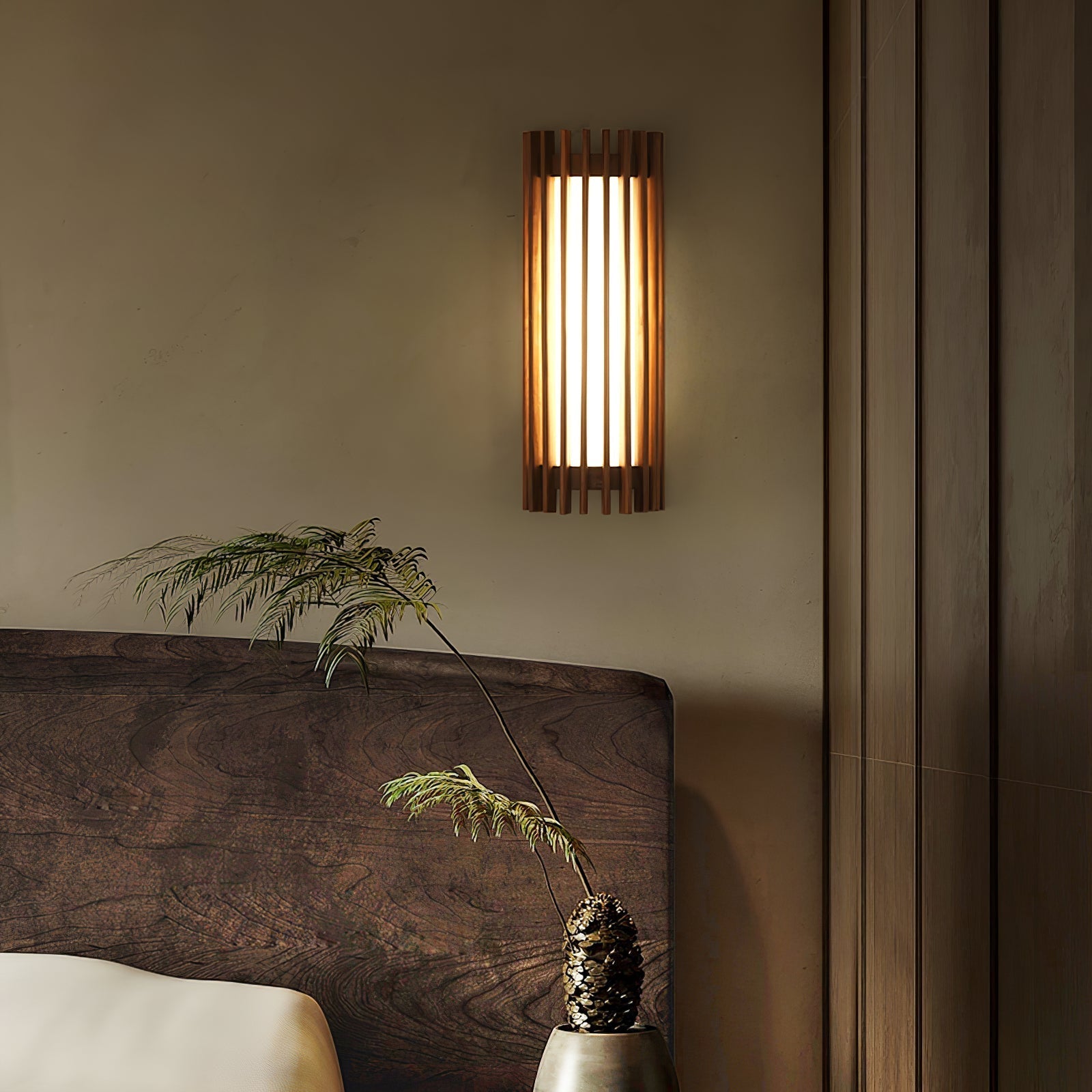 Neyra Walnut Indoor Wall Lamp