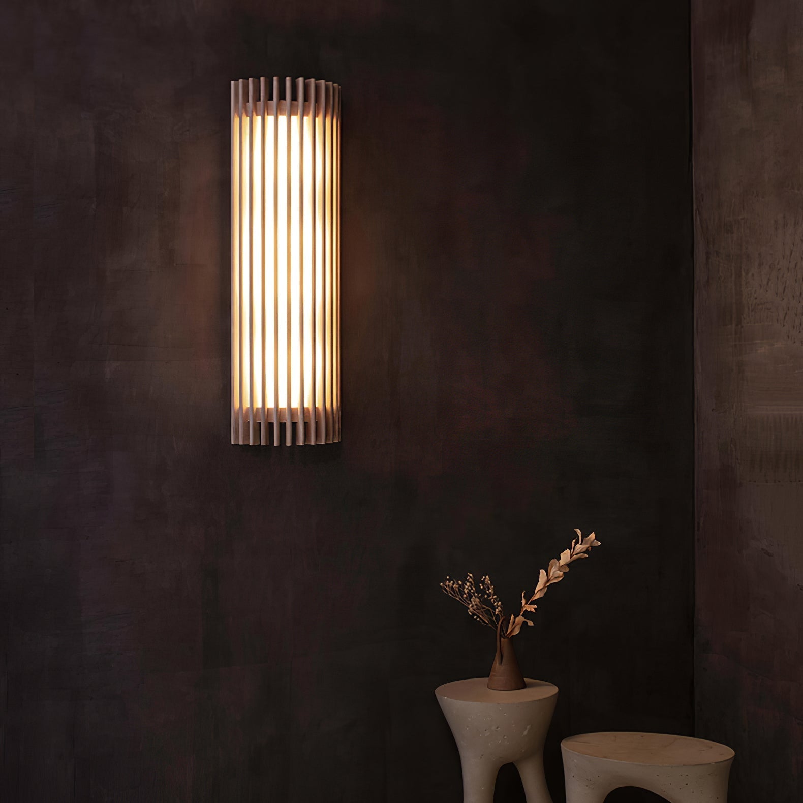 Neyra Walnut Indoor Wall Lamp
