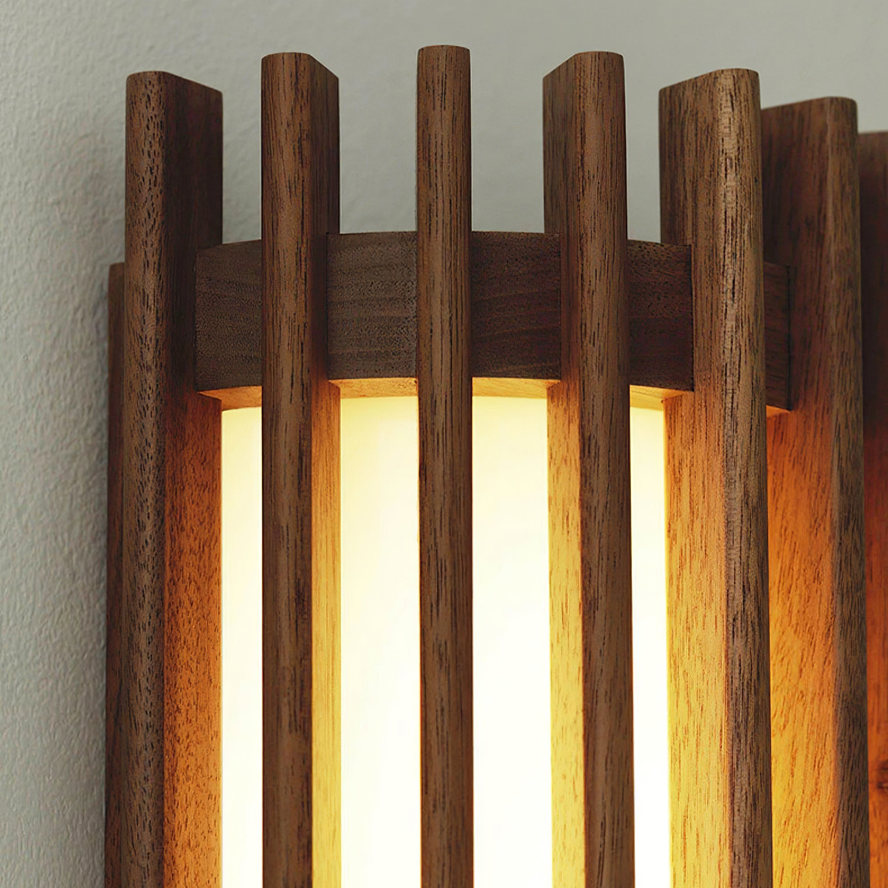 Neyra Wall Lamp for Indoor Use Made of Walnut