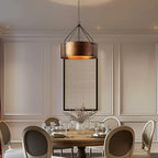 Ethan Retro Industrial Bronze Drum Pendant Light