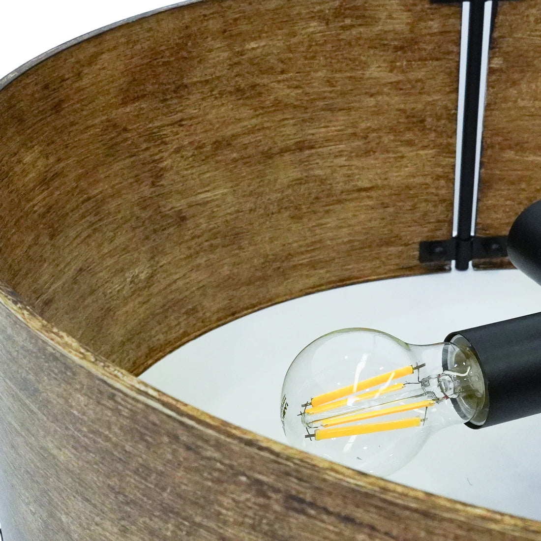 Ethan Retro Industrial Bronze Drum Pendant Light