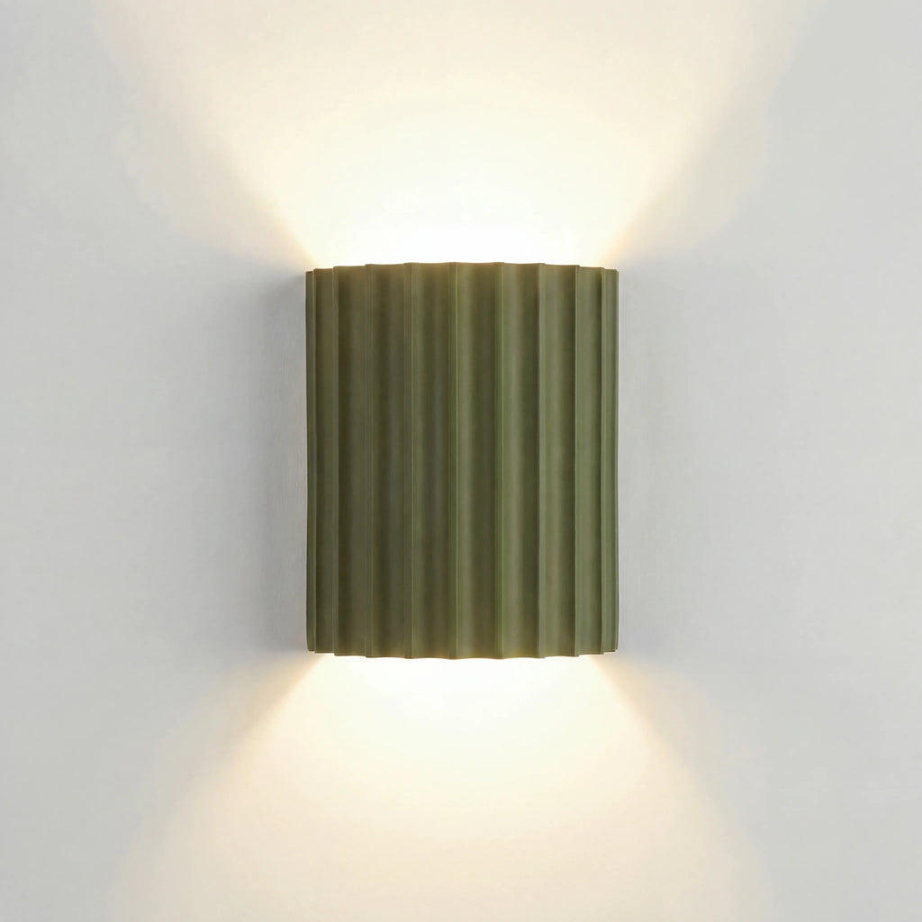 Rhea Resin Ribbed Wall Sconce