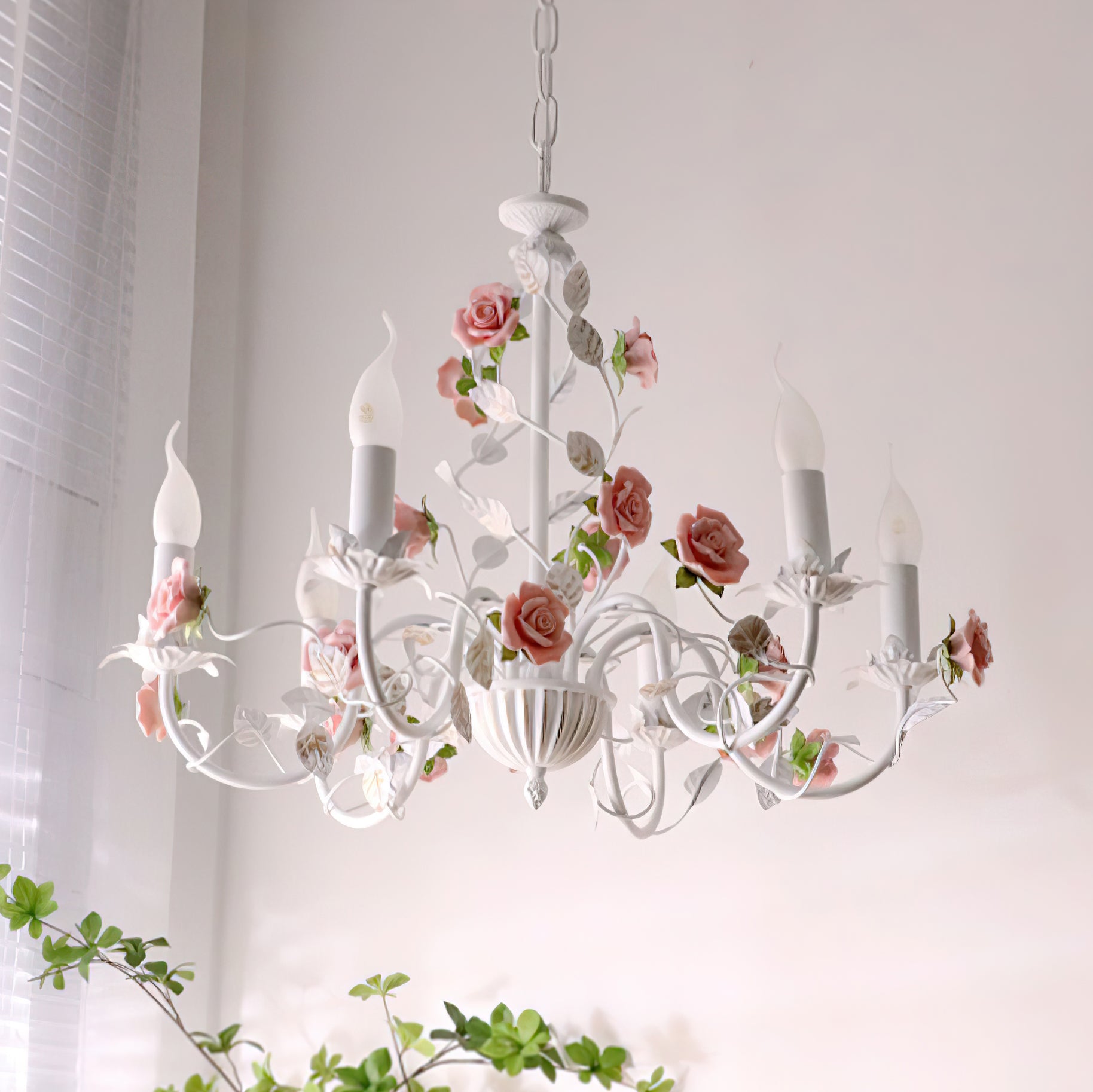 Rose Flowers Chandelier
