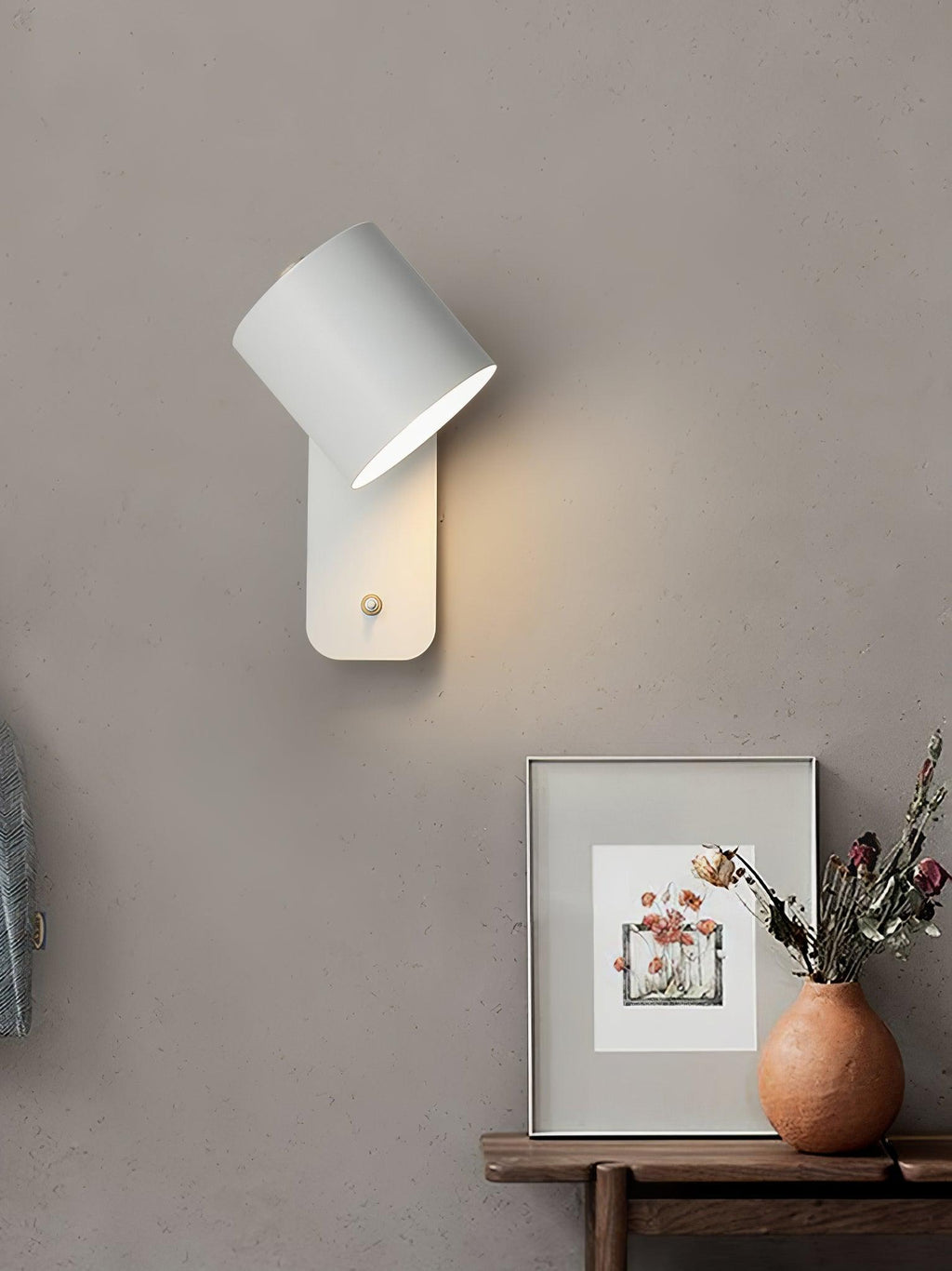 Modern Minimalist Rotatable Cylinder LED Wall Sconce 1-Light