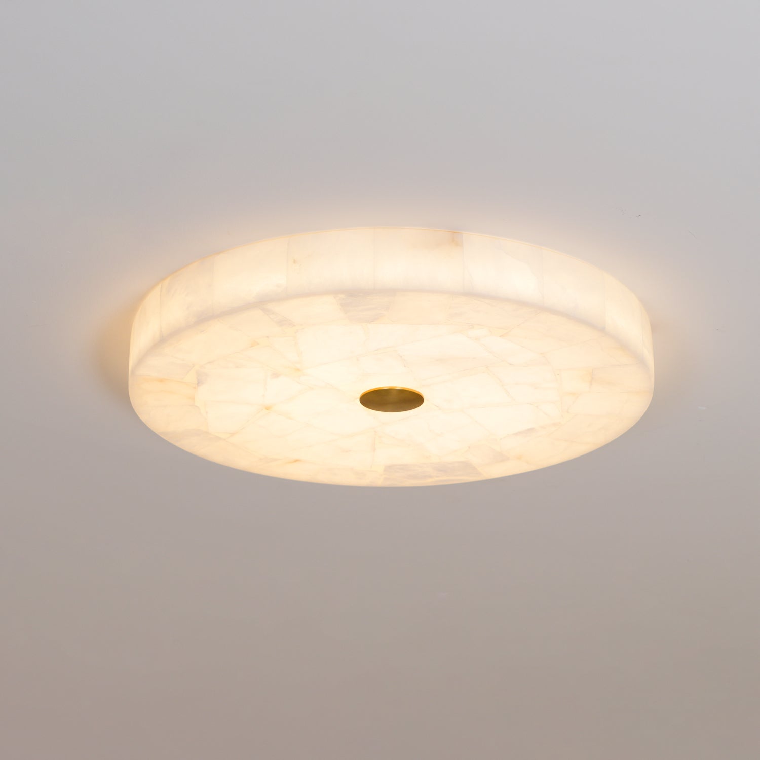 Delya Alabaster LED Round Ceiling Light