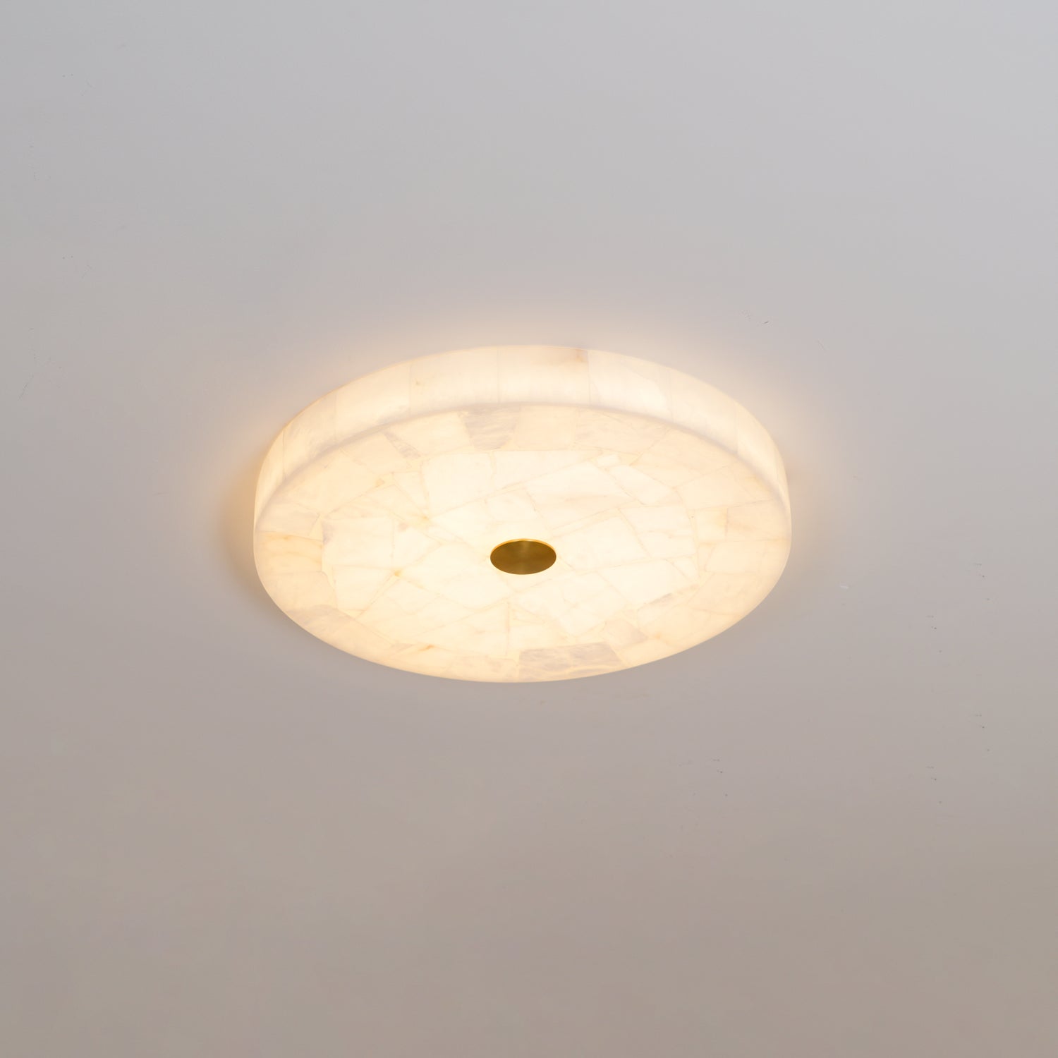 Delya Alabaster LED Round Ceiling Light