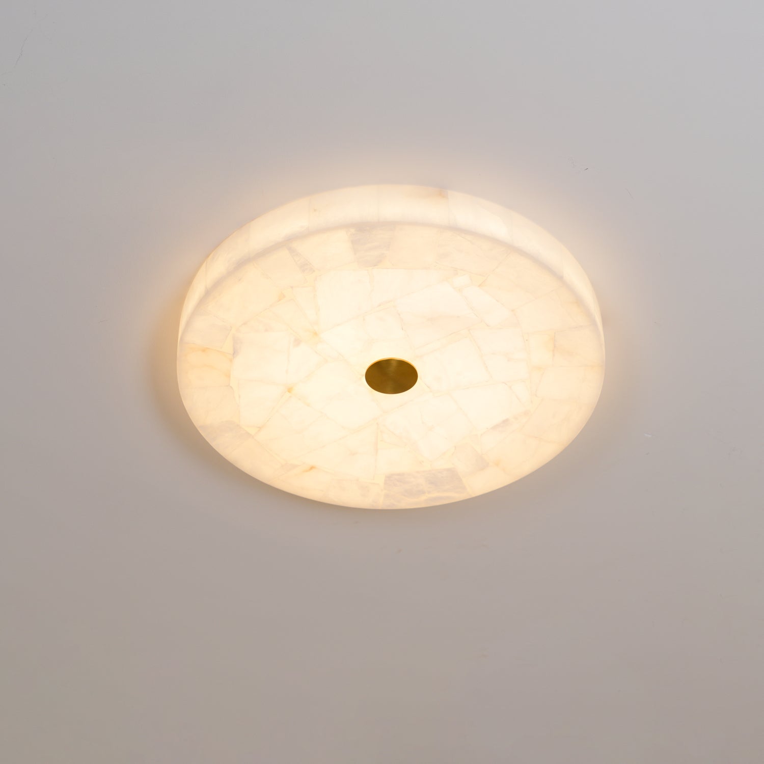Delya Alabaster LED Round Ceiling Light
