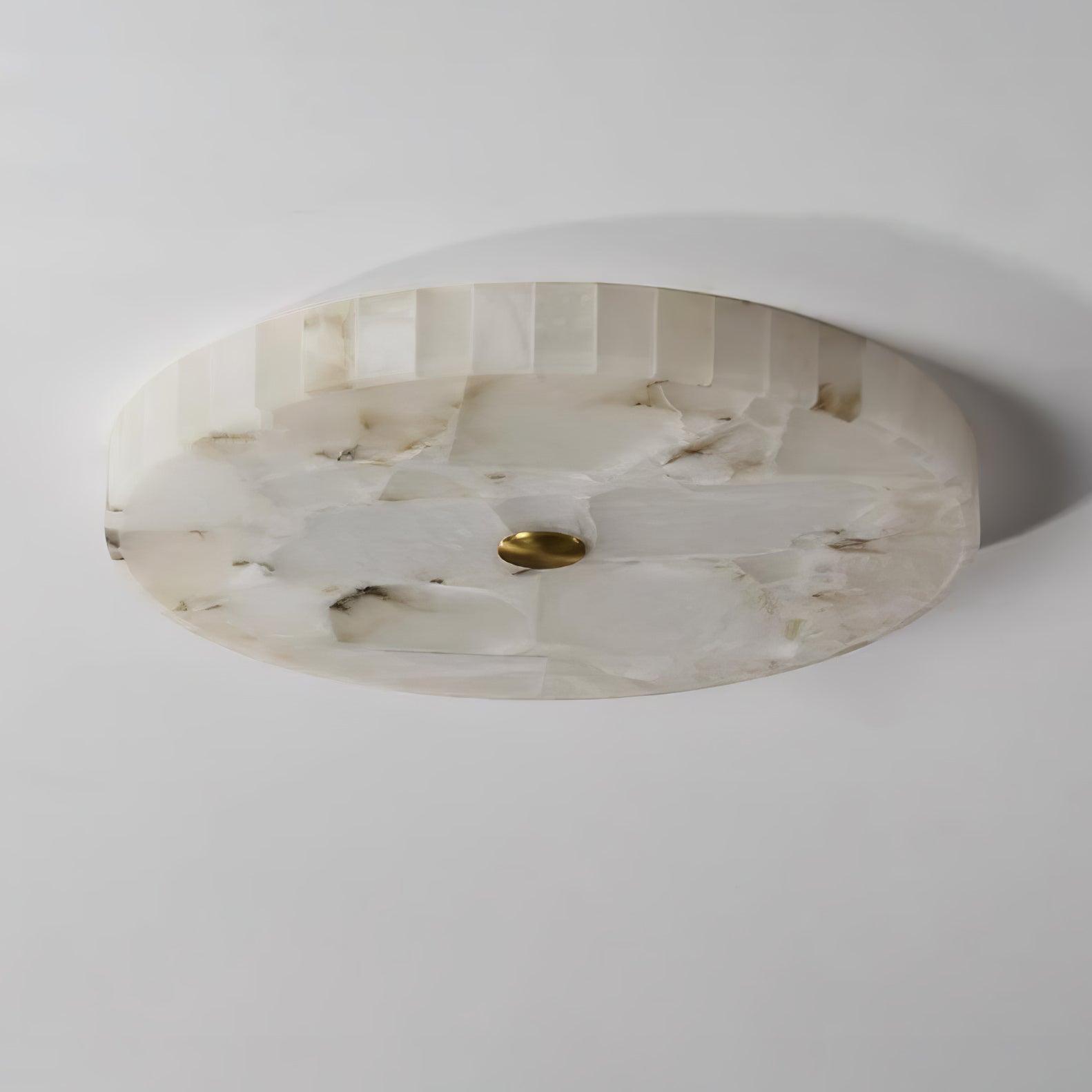 Delya Alabaster LED Round Ceiling Light