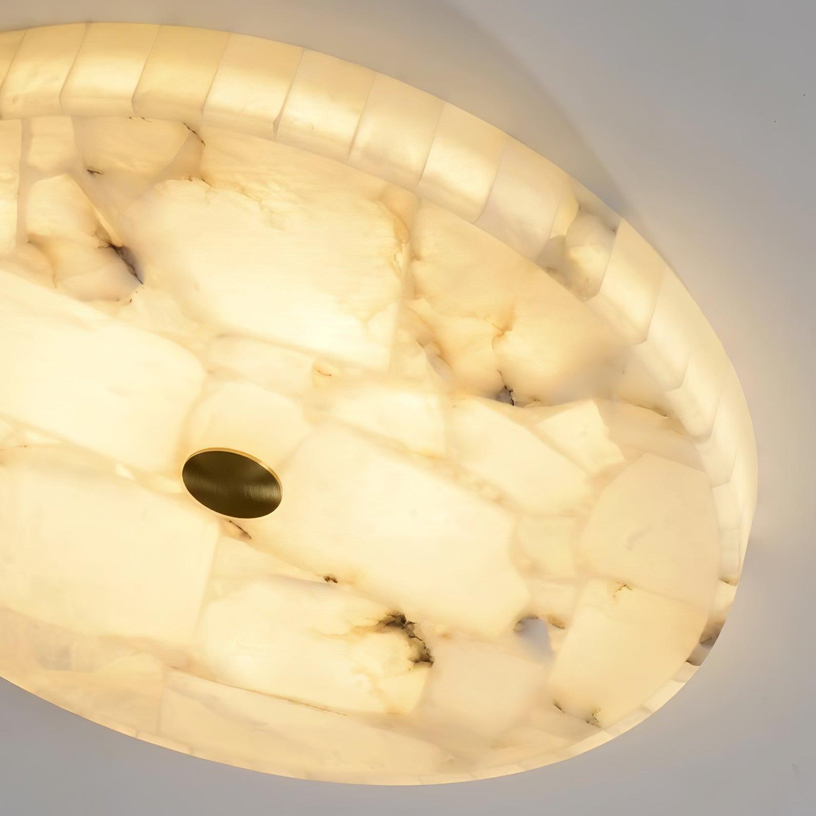 Delya Alabaster LED Round Ceiling Light