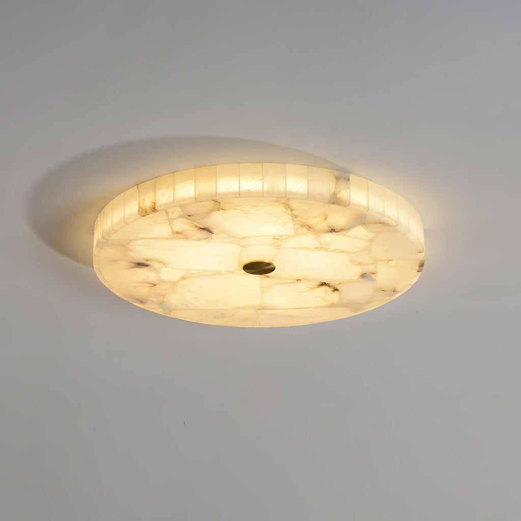 Delya Alabaster LED Round Ceiling Light