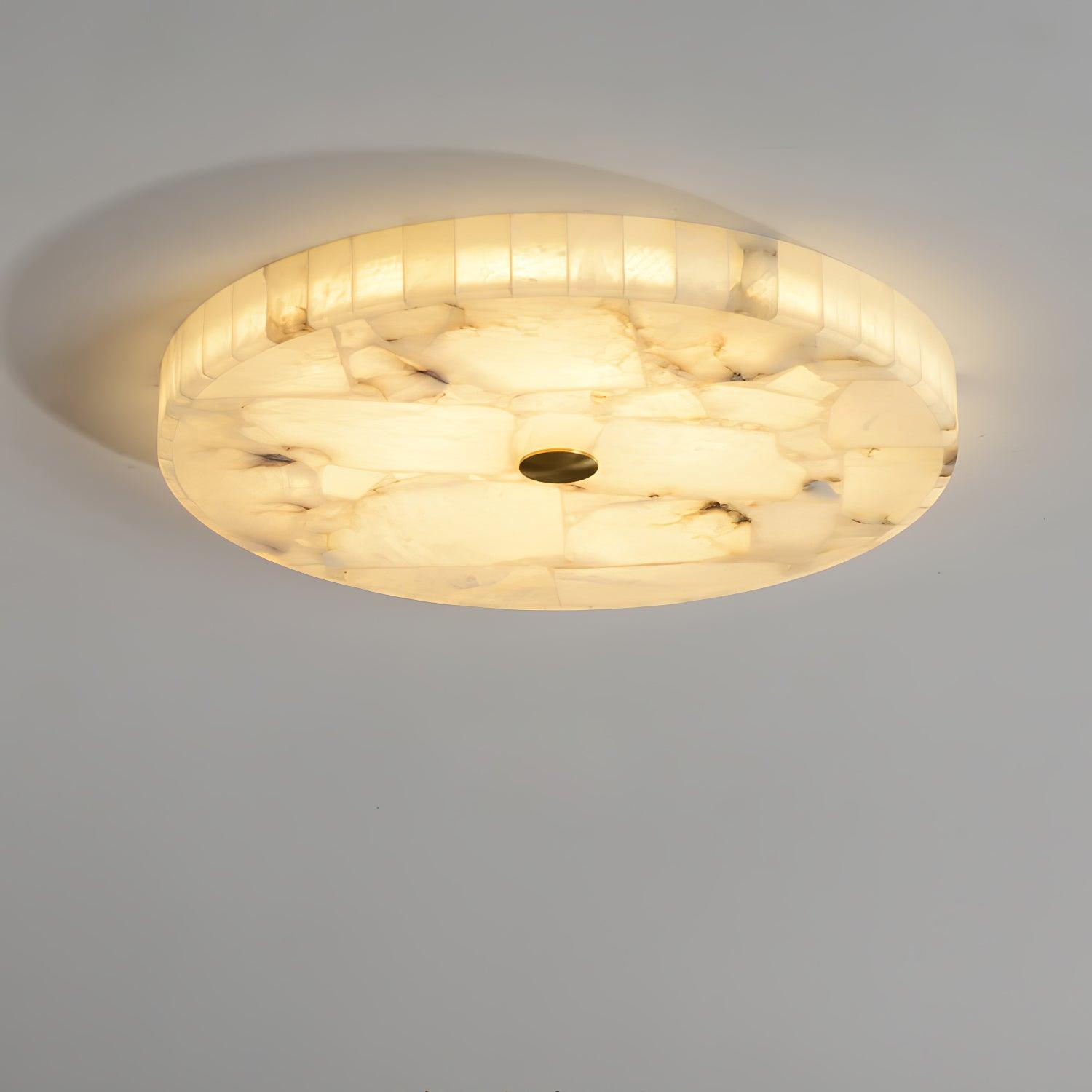 Delya Alabaster LED Round Ceiling Light