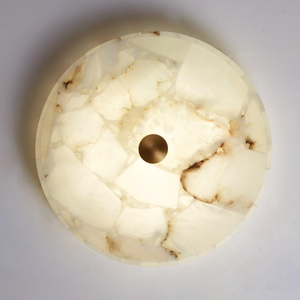 Delya Alabaster LED Round Ceiling Light