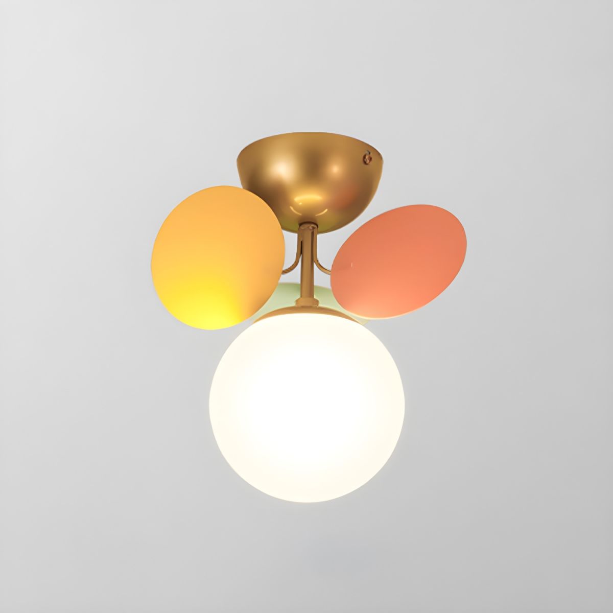 Solara Round Ceiling Light Macaron in Pastel Colors