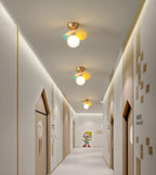 Solara Round Ceiling Light Macaron in Pastel Colors