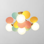 Solara Round Ceiling Light Macaron in Pastel Colors