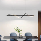 Hanging Lamp "Wave" – modern LED lamp for dining table or kitchen island