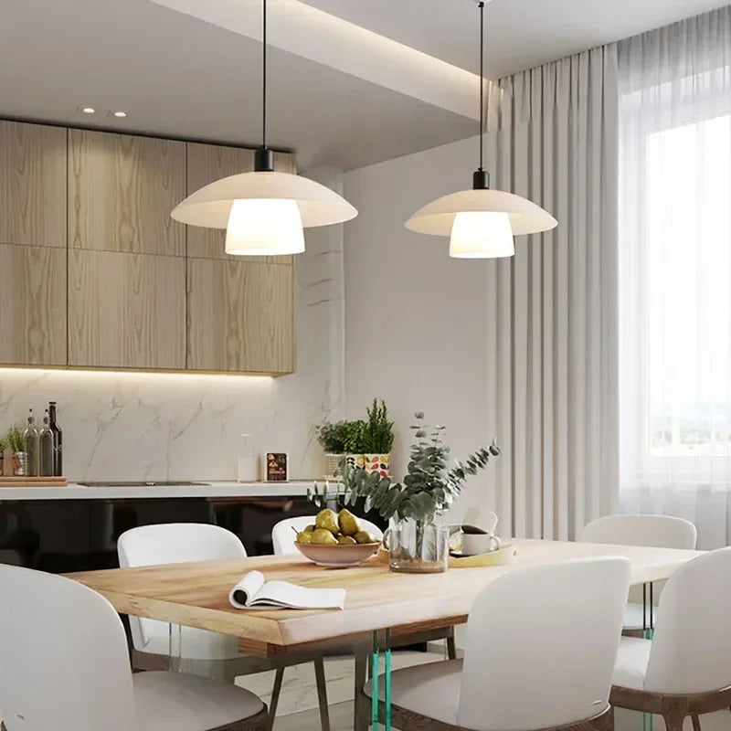 Japanese Pendant Lamp – Elegant Dome LED Lamp for Kitchen and Dining Room