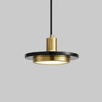 Modern Hanging Lamp with Marble Style Detail