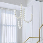 Modern LED pendant lamp – stunning necklace design with light spheres