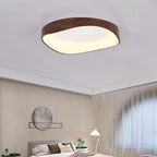 Scandinavian LED Ceiling Lamp – Modern Surface-Mounted Lamp with Wood Effect