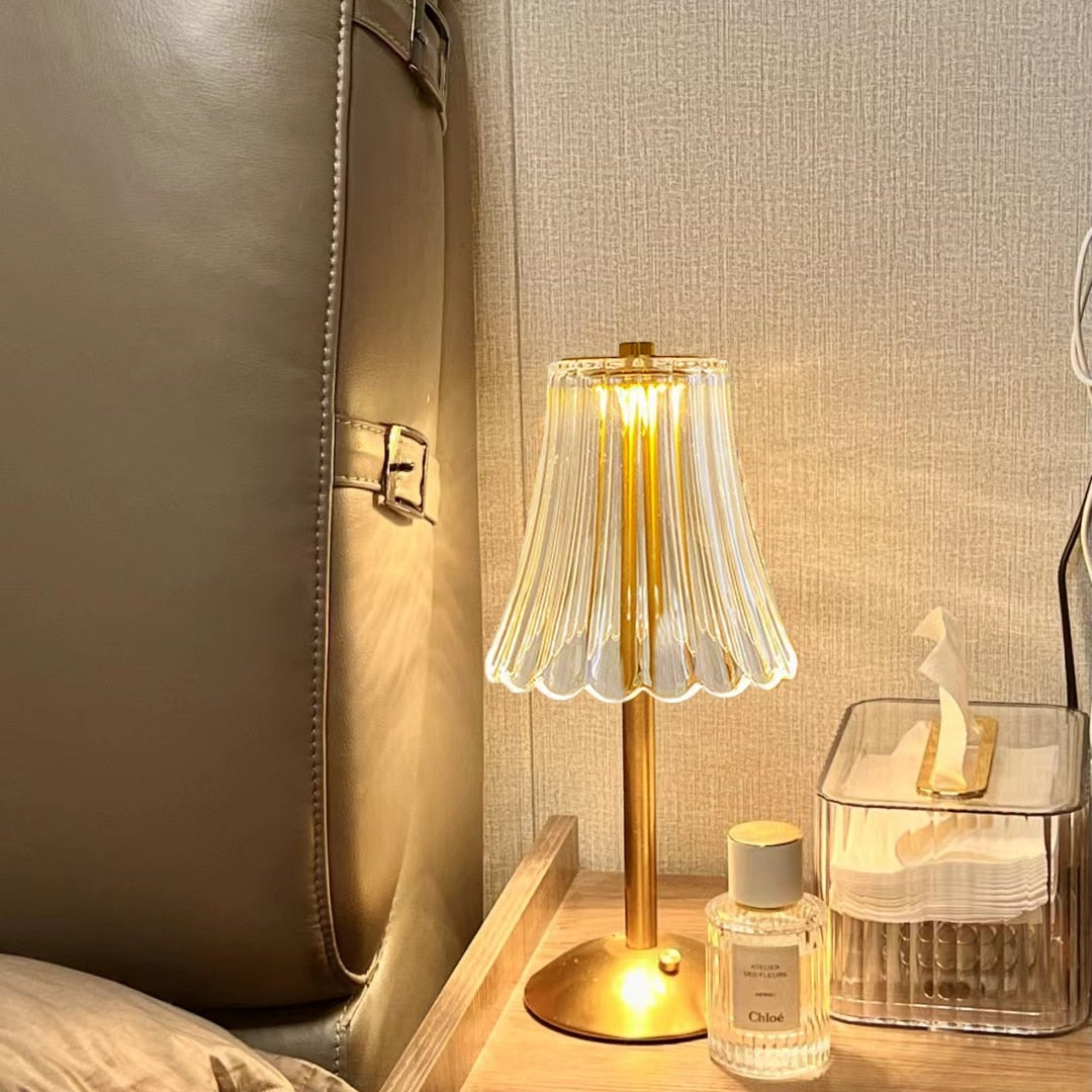 LED Retro Table Lamp USB Rechargeable - BrillianceGlow