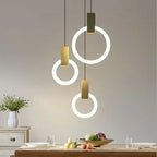 Modern LED Pendant Lamp Gold Ring