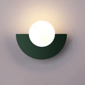 Modern LED Wall Lamp in Geometric Semicircle Style