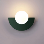 Modern LED Wall Lamp in Geometric Semicircle Style