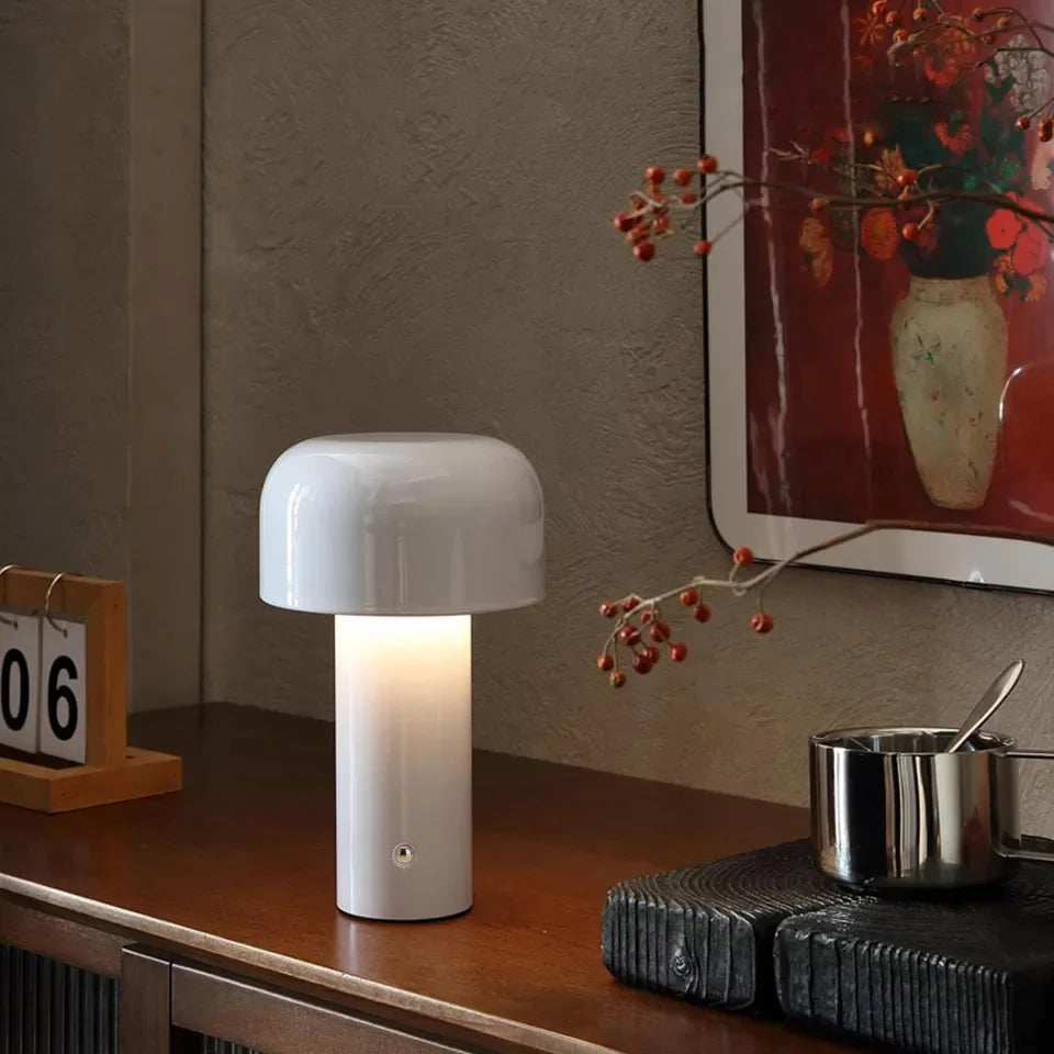 Modern LED Table Lamp "Mushroom" – Portable, Rechargeable, Touch Control