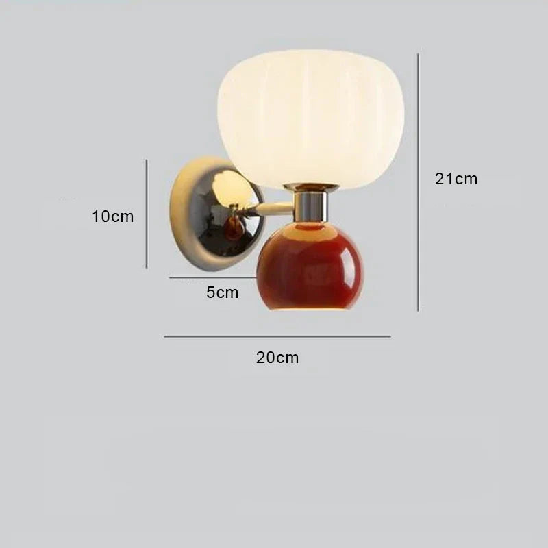 Wall Lamp with Spherical Shade – Modern Simplicity