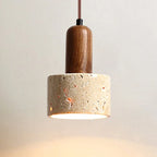 Pendant lamp made of natural stone and wood – modern ceiling lamp for the kitchen or dining room