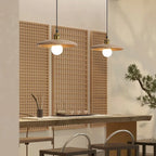 Scandinavian Wooden Pendant Lamp – Minimalist Ceiling Light