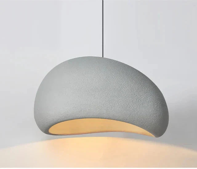 Hanging LED Ceiling Lamp in Wabi-Sabi Style