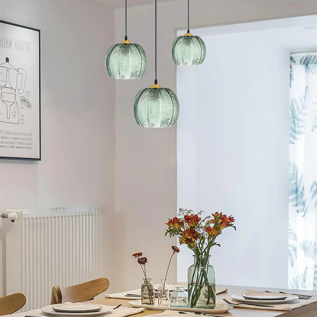 Glass Pendant Lamp in the Shape of a Sphere