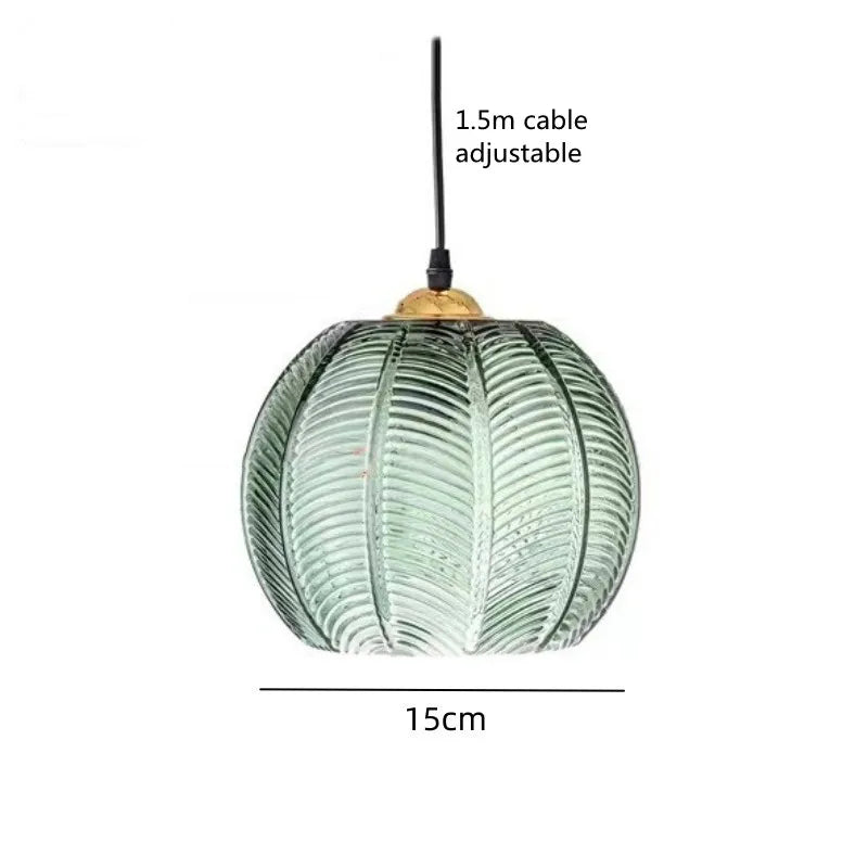 Glass Pendant Lamp in the Shape of a Sphere