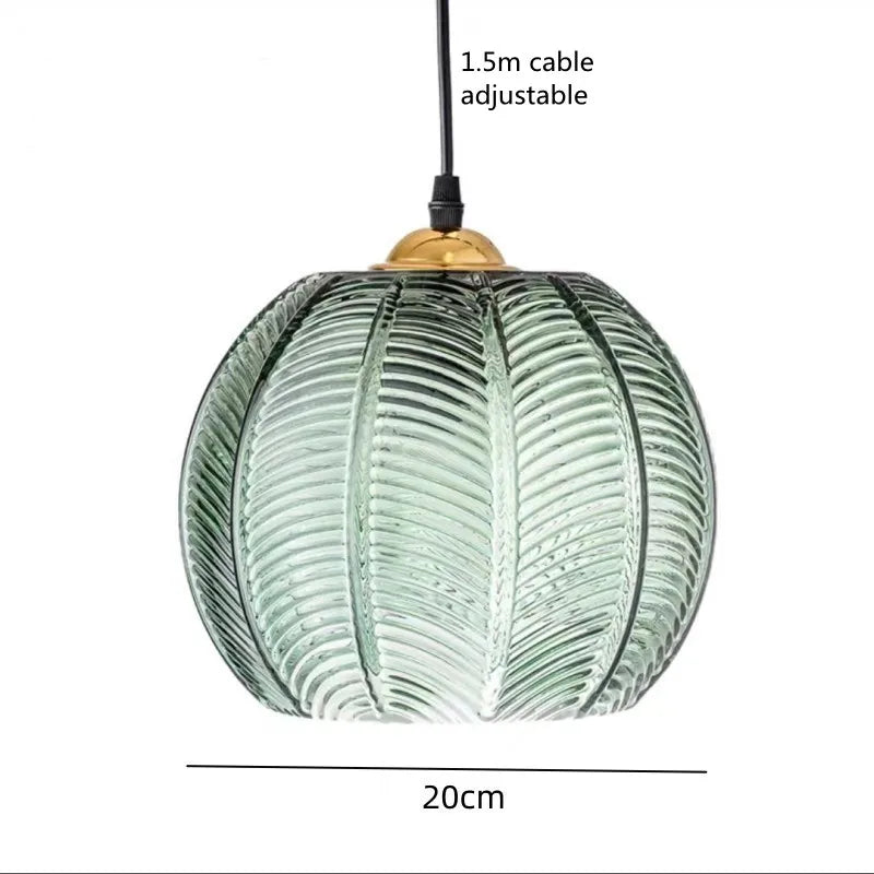 Glass Pendant Lamp in the Shape of a Sphere
