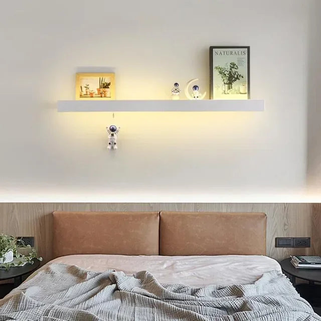 Luntheris - LED Wall Lamp with Night Shelf