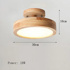 Modern LED ceiling lamp made of wood