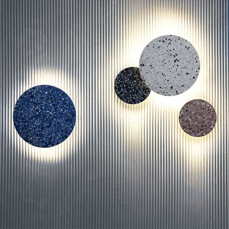 Modern Decorative Wall Sconce Lamp with Marble – Mosaic and Light Effect