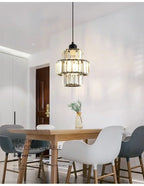 Elegant Glass Pendant Lamp Crystal – Glamour Style
